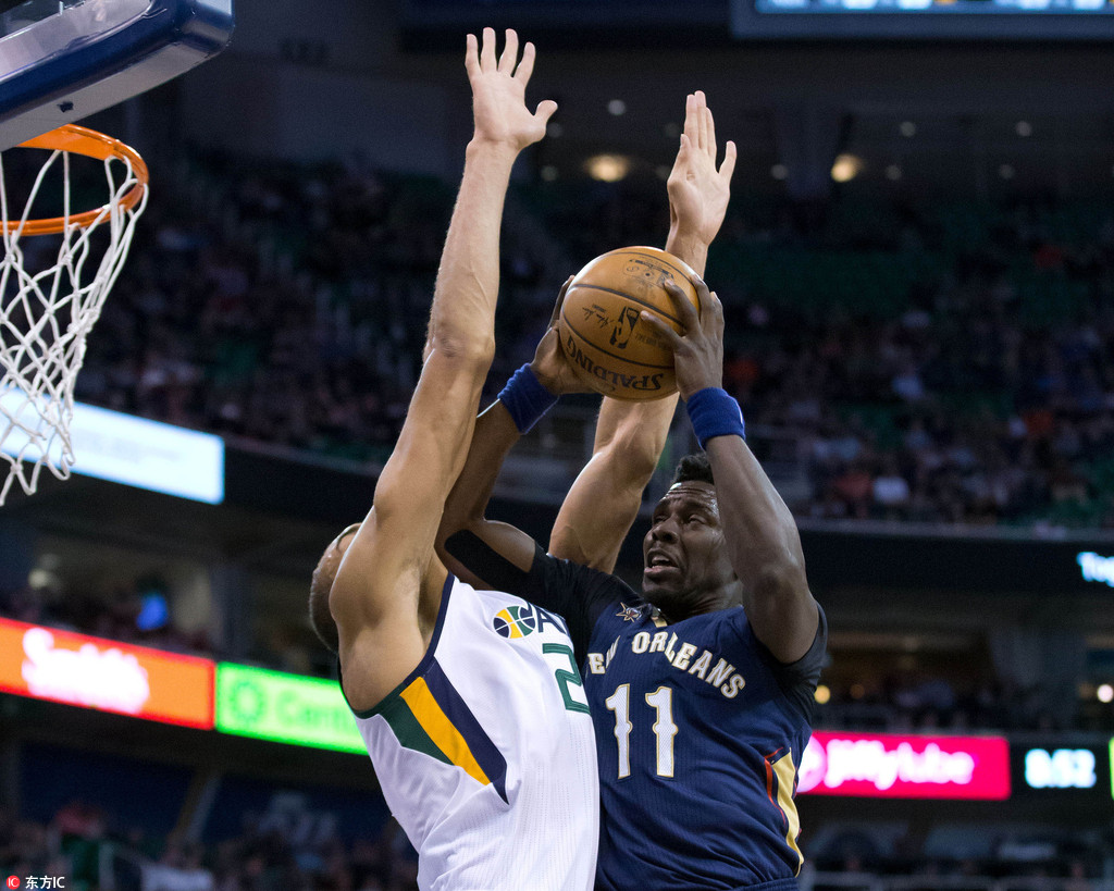 辽宁队鏖战鹈鹕，戈贝尔点燃赛场